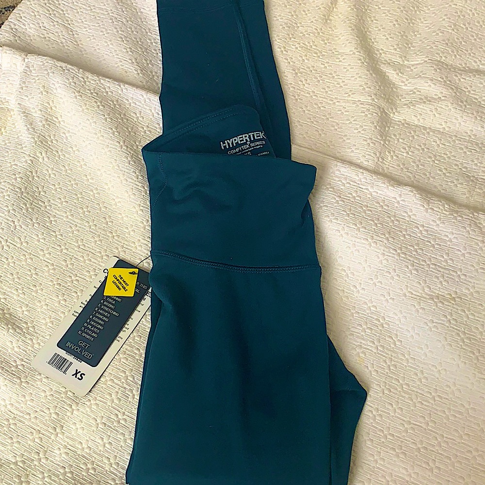 NWT Hypertek teal leggings